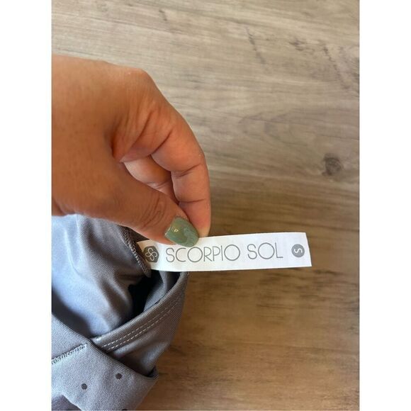 NWOT Scorpio Sol Removable Pad Polka Dot Sports Bra Sz S Athleisure yoga workout - Picture 4 of 6